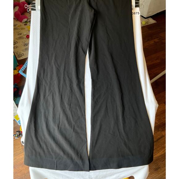 American Rag Cie Women Formal Pants size 13 Flared Wide Leg Rayon Mix Black NWT - Picture 10 of 11